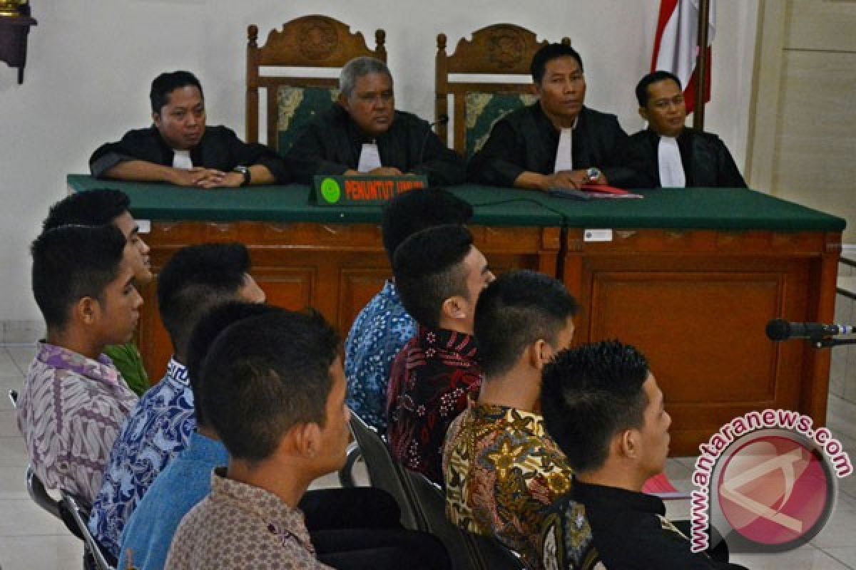 14 taruna Akpol dituntut 1,5 sampai 3 tahun penjara