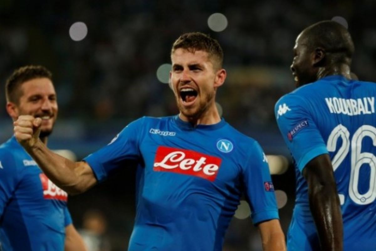 Jorginho antar Napoli kembali ke puncak klasemen