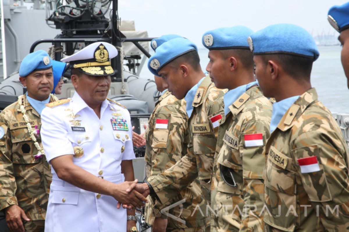 Pangarmatim Sambut Kedatangan KRI Bung Tomo