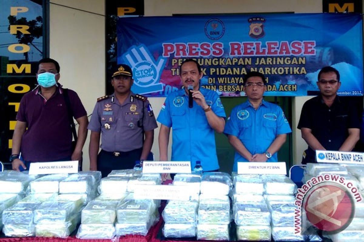 BNN sita 212,483 kilogram sabu di Aceh