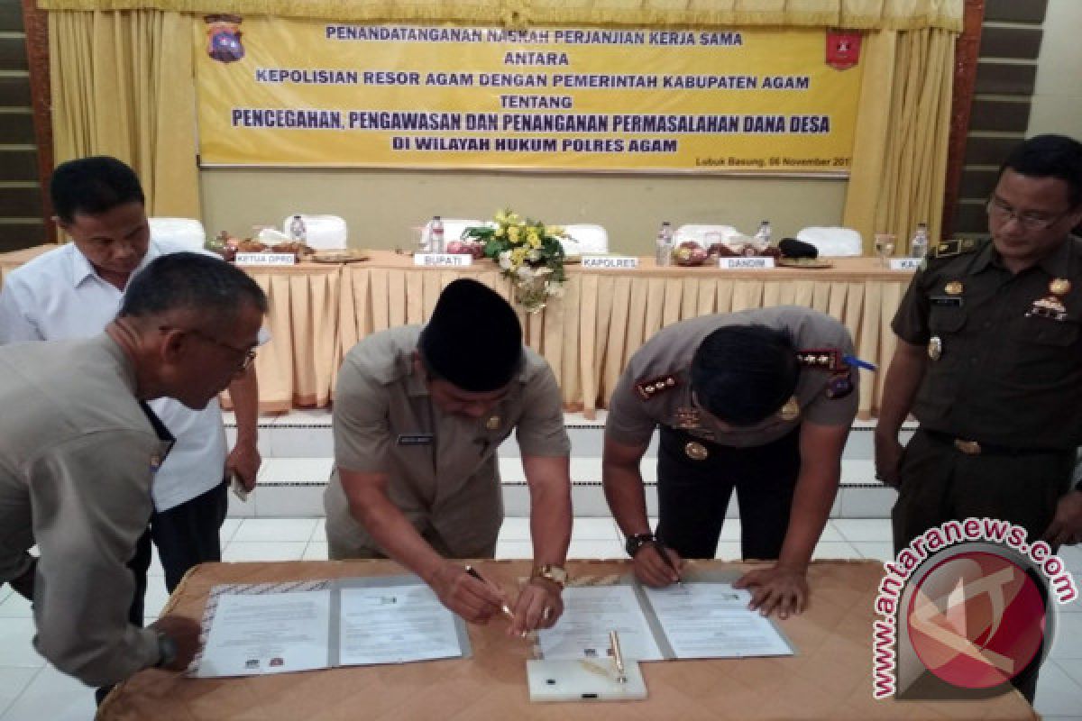 Polres-Pemda Agam Kerja Sama Awasi Pelaksanaan Dana Desa