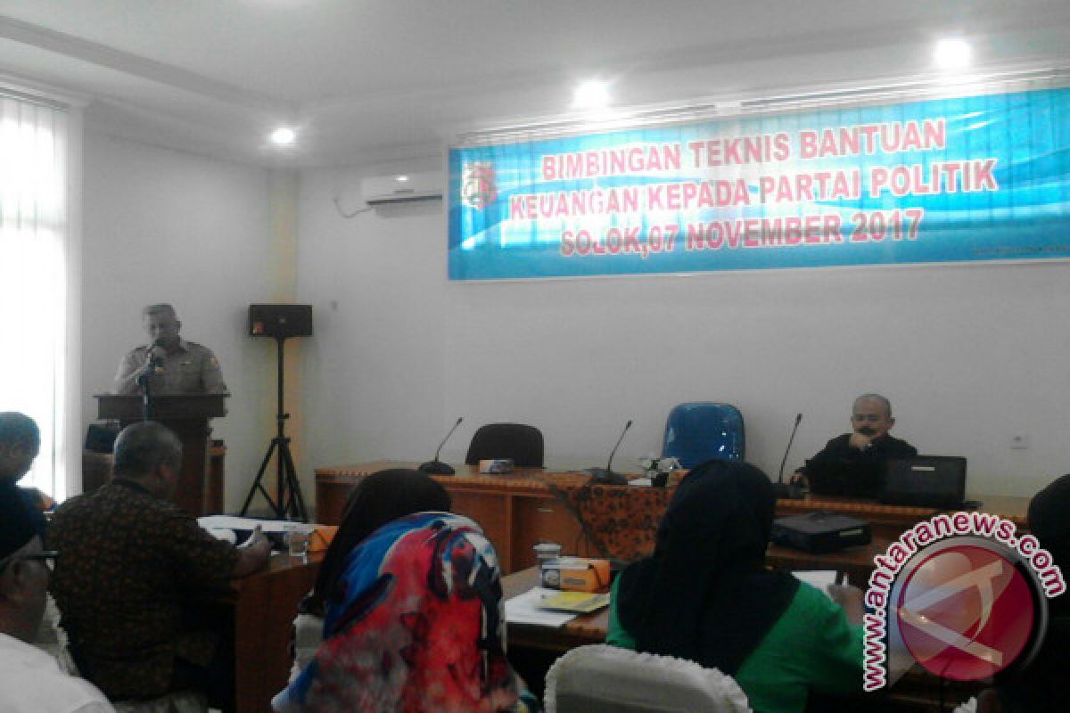 Pemkot Solok Beri Bimtek Keuangan Untuk Partai Politik