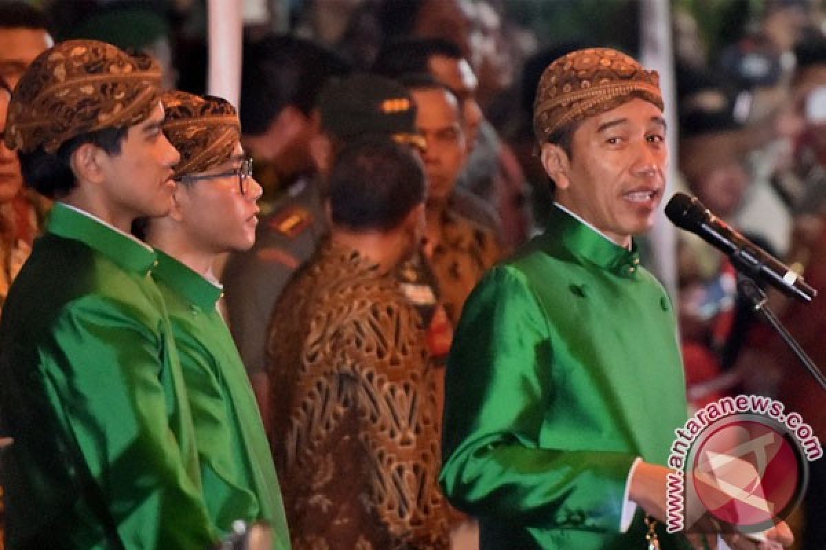 Presiden apresiasi relawan yang hadir prosesi pernikahan