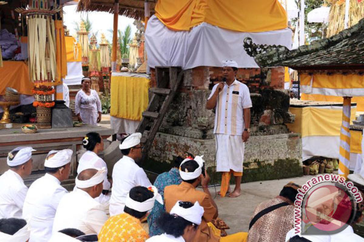 Wagub Bali Menghadiri Ritual Adat di Bangli