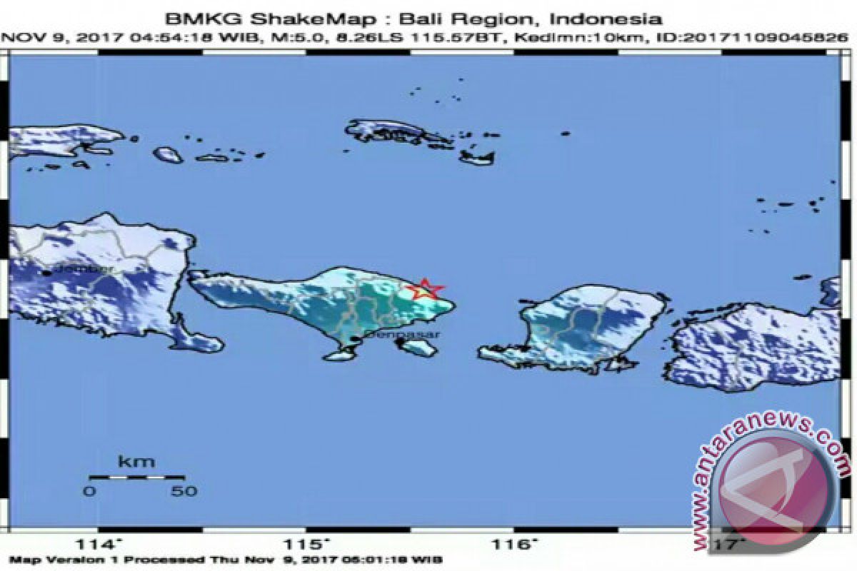 Gempa 5 SR Guncang Karangasem