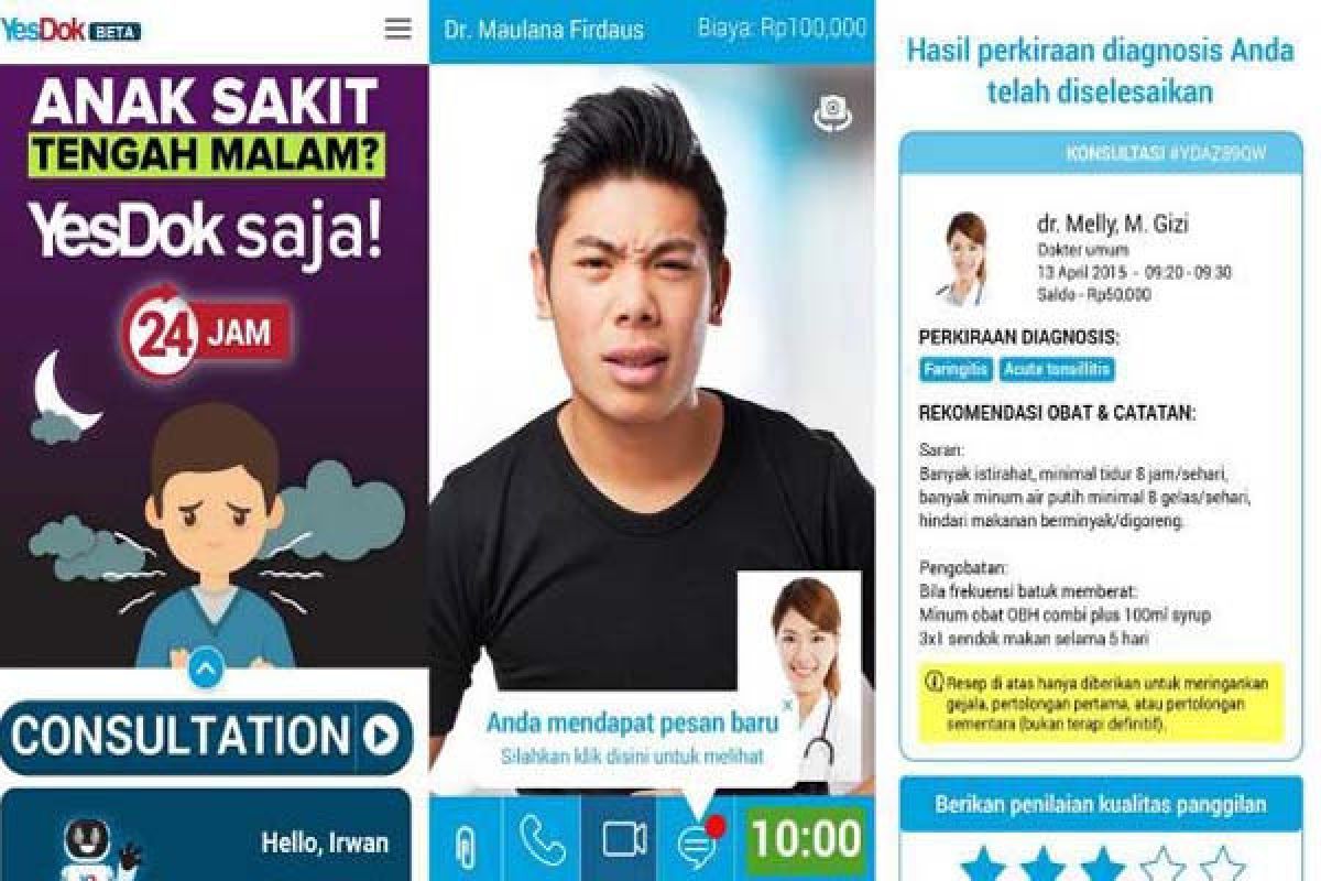 Gunakan Aplikasi YesDok Apabila Sulit Konsultasi dengan Dokter