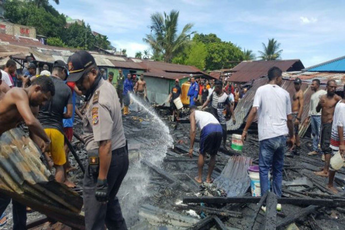 Polisi Jayapura selidiki kebakaran rumah di Hamadi 