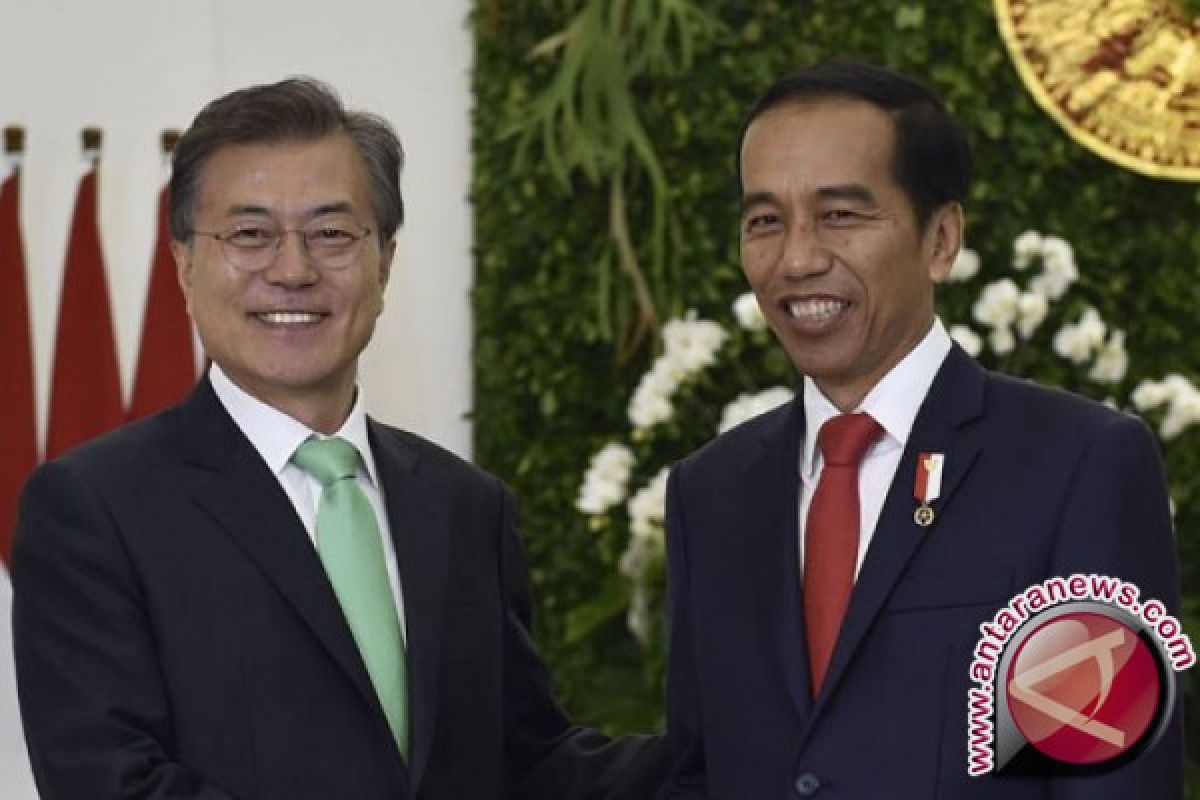 Presiden Jokowi-Presiden Moon singgung situasi semananjung Korea