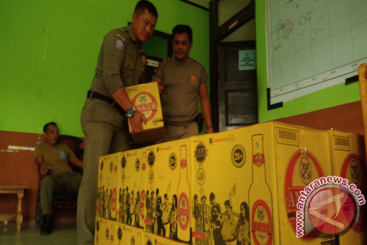 Satpol PP KKU Siap Kembalikan Minuman Beralkohol Sitaan