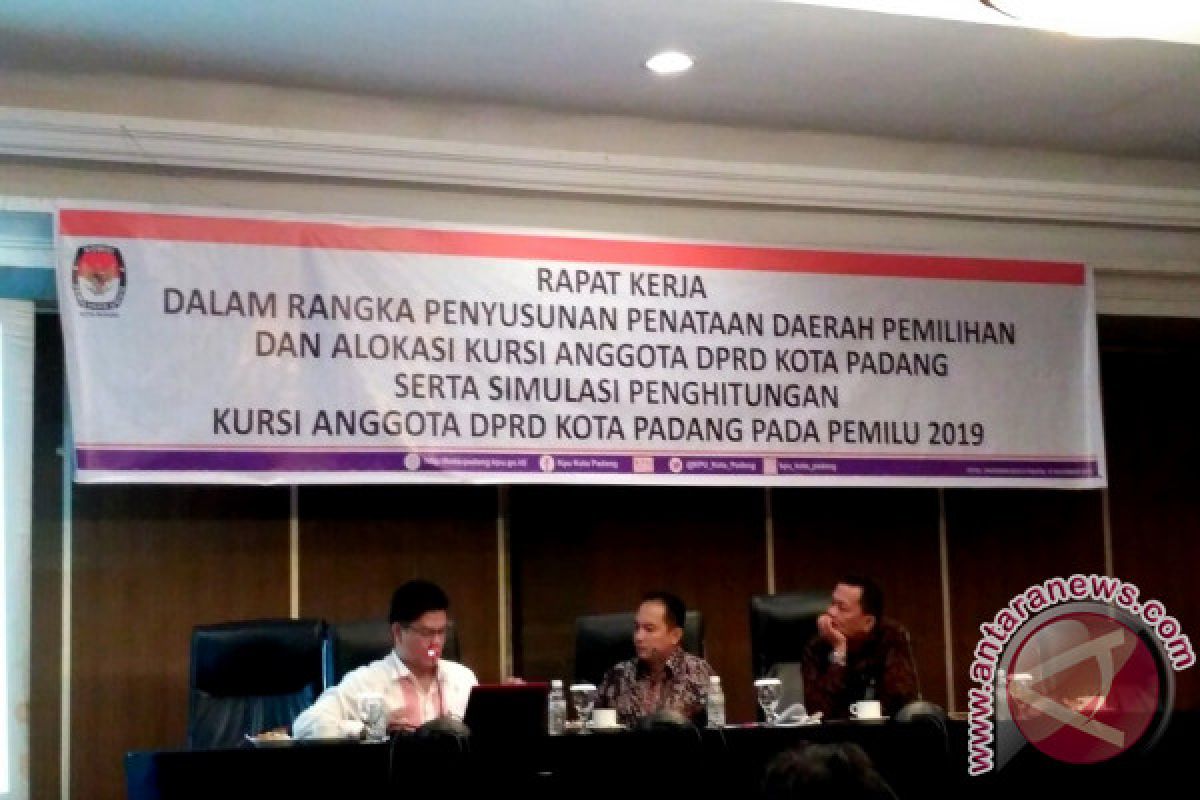 KPU Padang Simulasikan Pembentukan Dapil Pemilu 2019
