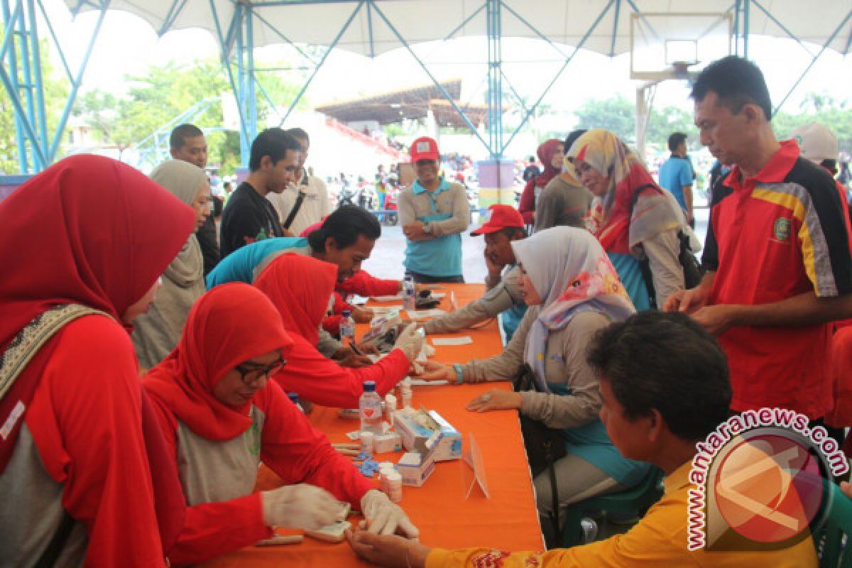 Dinkes Tapin Gelar Lomba dan Bhakti Sosial