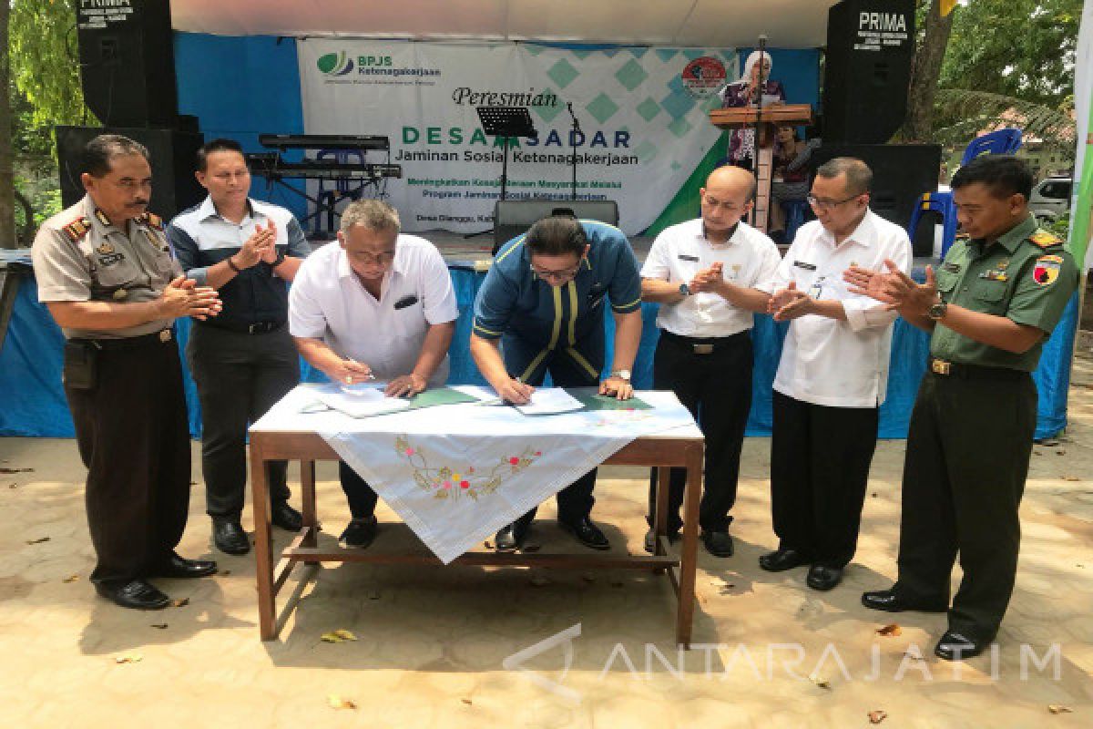 BPJS Ketenagakerjaan Mojokerto Target Kepesertaan Desa Dlanggu