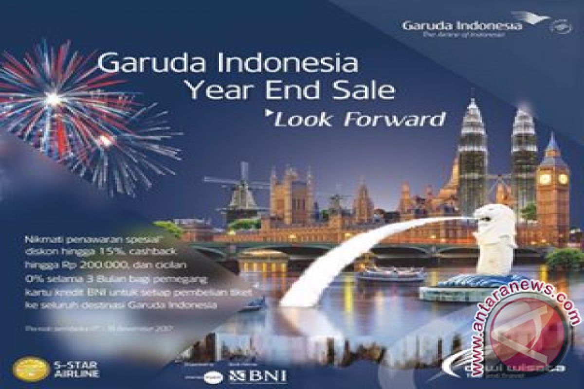 Garuda-BNI Gelar "Year end Sale" Layani Nasabah 