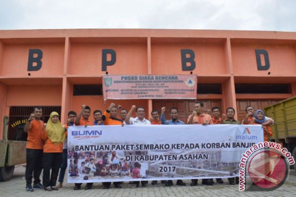 Inalum Sumbang 1.000 Paket Sembako Korban Banjir Asahan