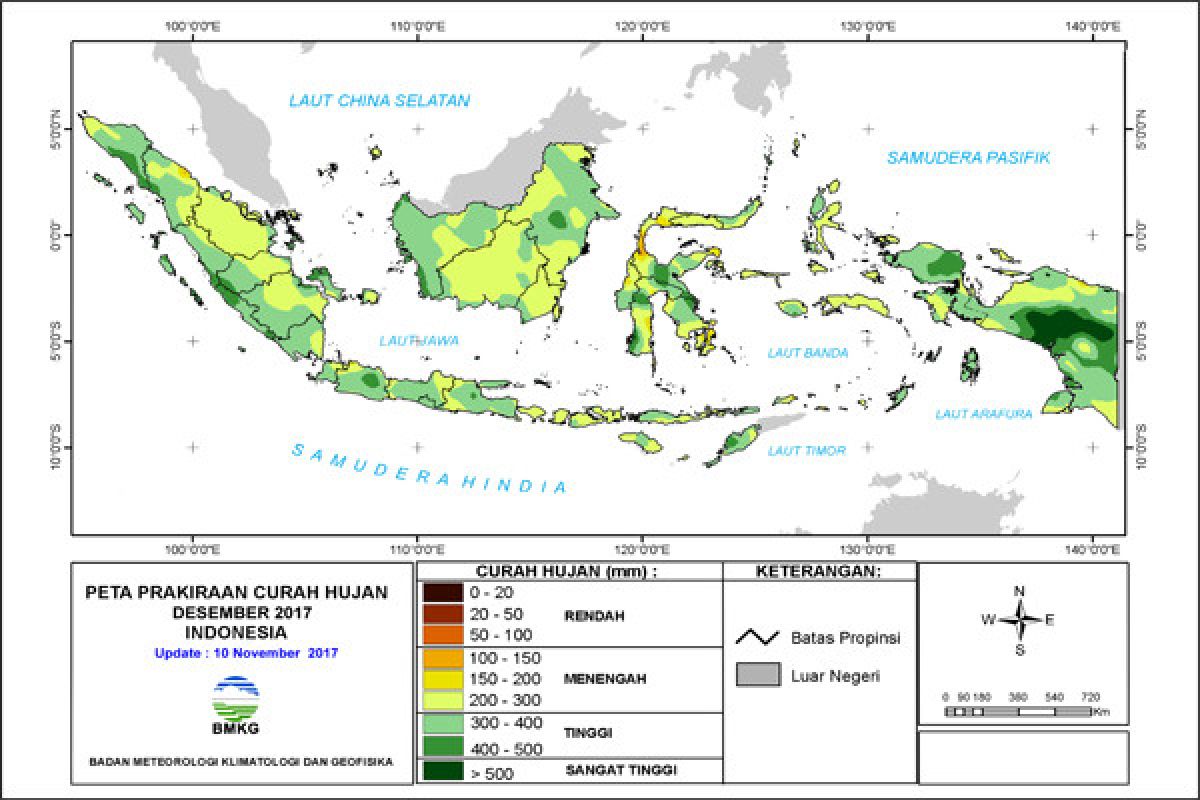 Waspadai Peningkatan Potensi Hujan Lebat di Wilayah Indonesia