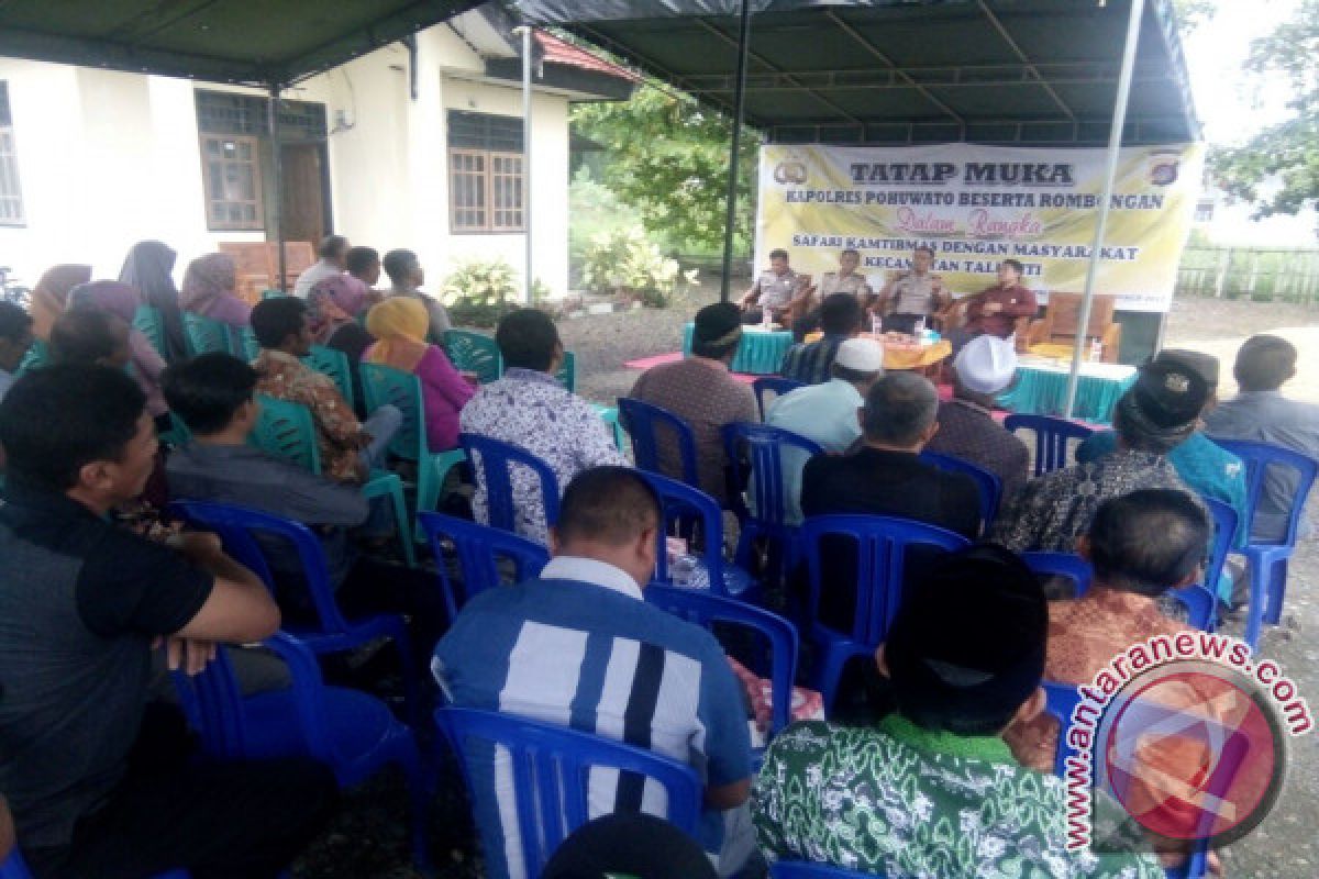 Polres Pohuwato Gelar Safari Kamtibmas Di Taluditi