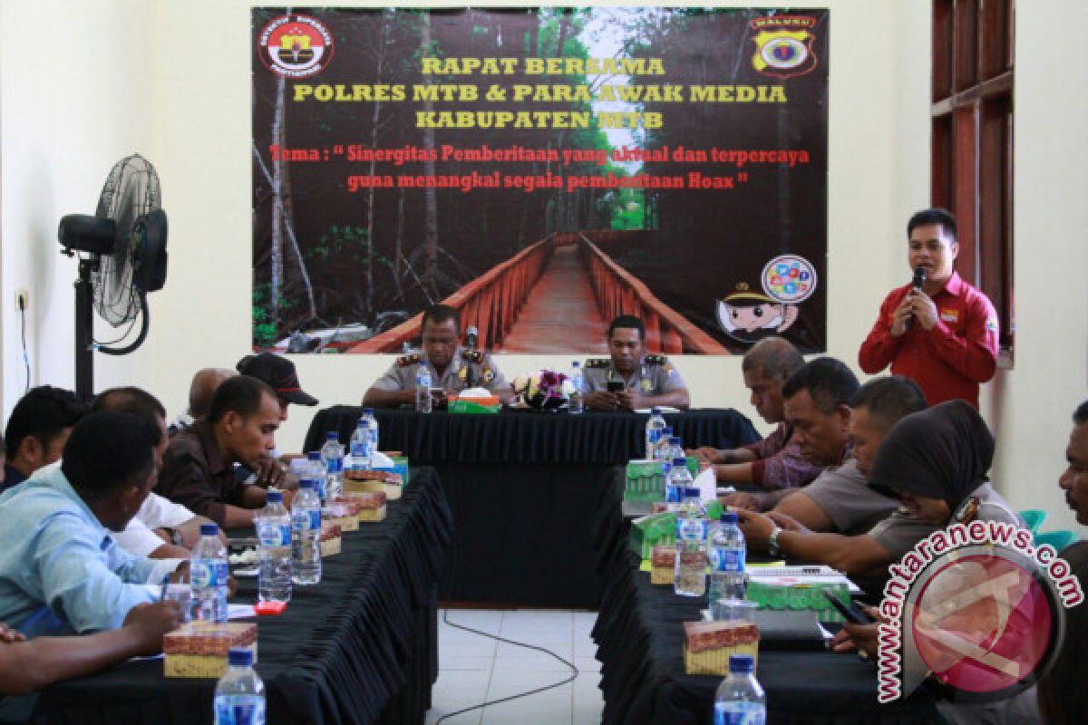 Polres MTB Gelar Rapat Bersama Awak Media