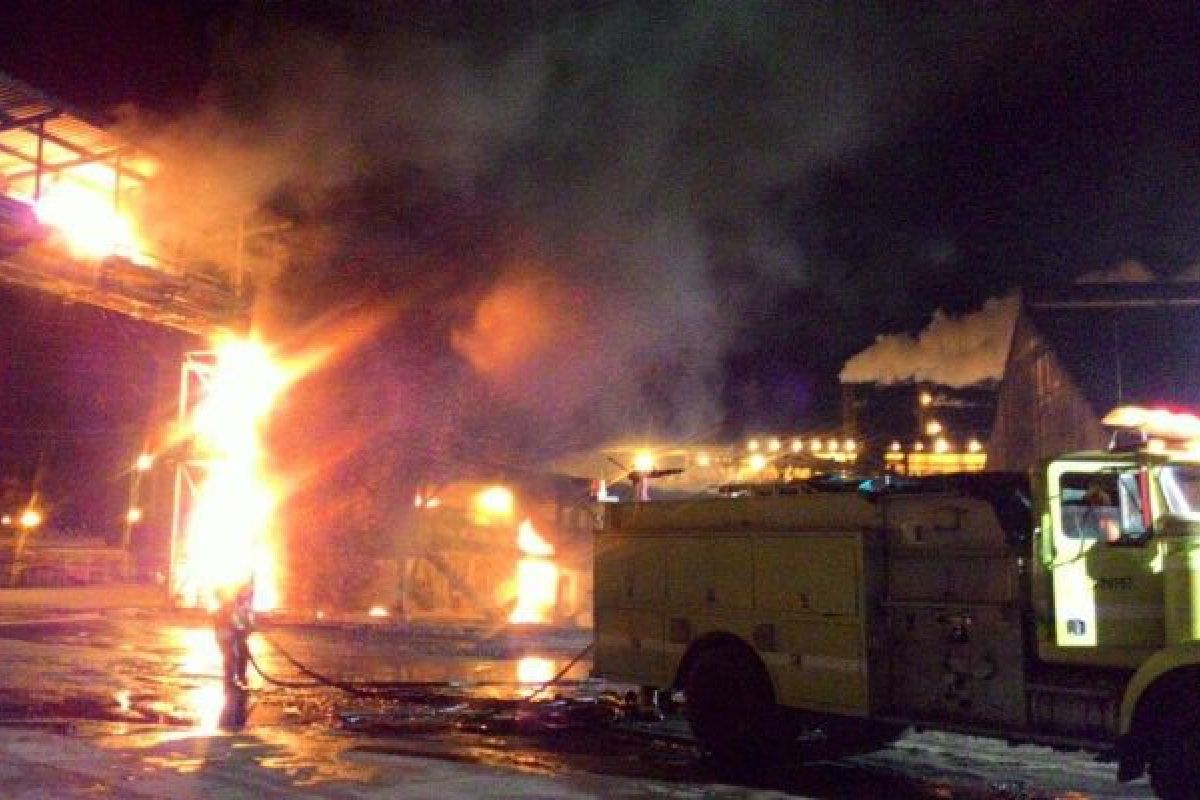 Gudang Freeport di "Port Side" Amamapare terbakar 