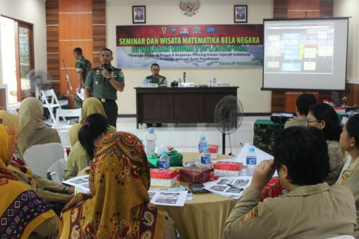 Kodim Jayapura gelar seminar dan wisata matematika bela negara