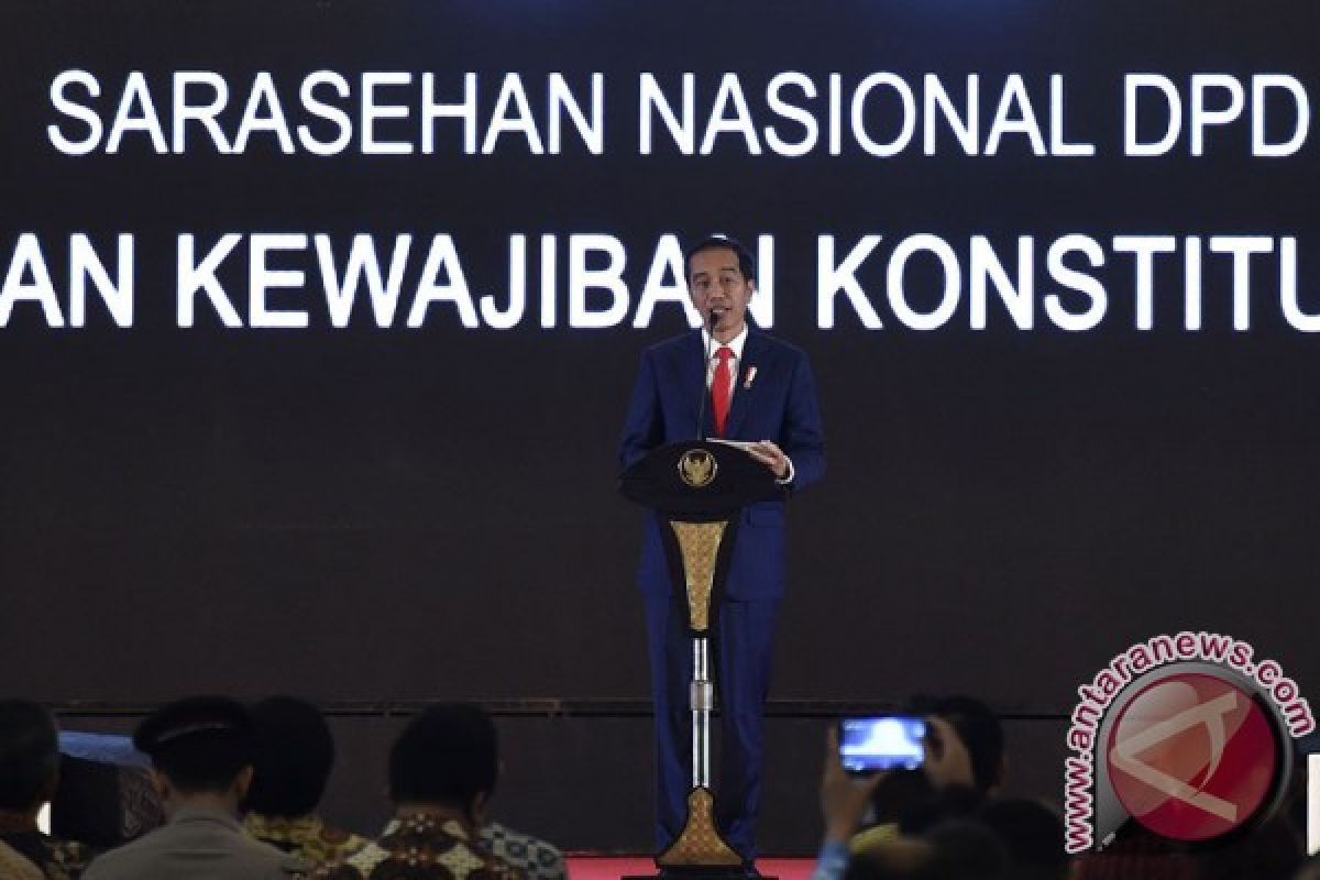 Presiden Jokowi promosikan dana desa di depan DPD