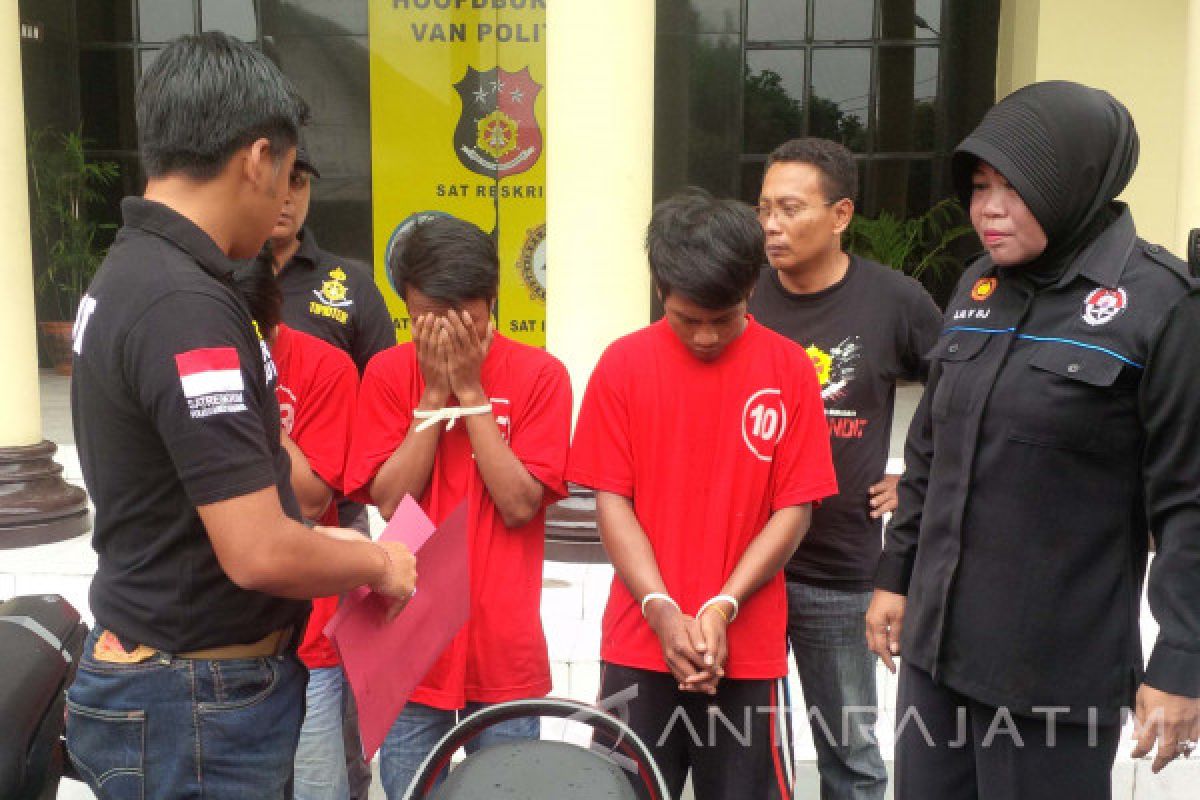 Polrestabes Surabaya Ringkus Komplotan Perampas Motor