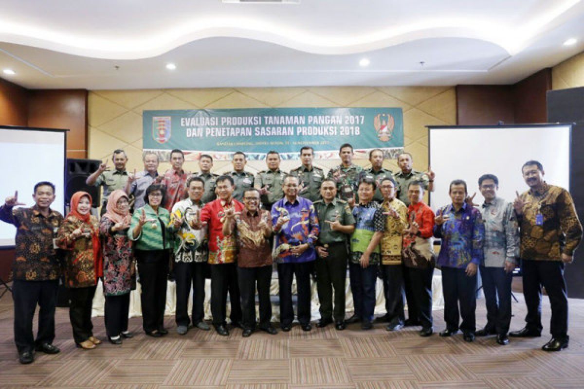 Lampung Bersinergi Mengejar Target Produksi Padi Jagung Kedelai