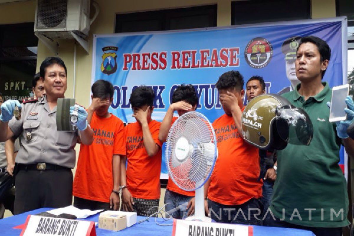 Polisi Surabaya Tangkap Komplotan Bandit Jalanan