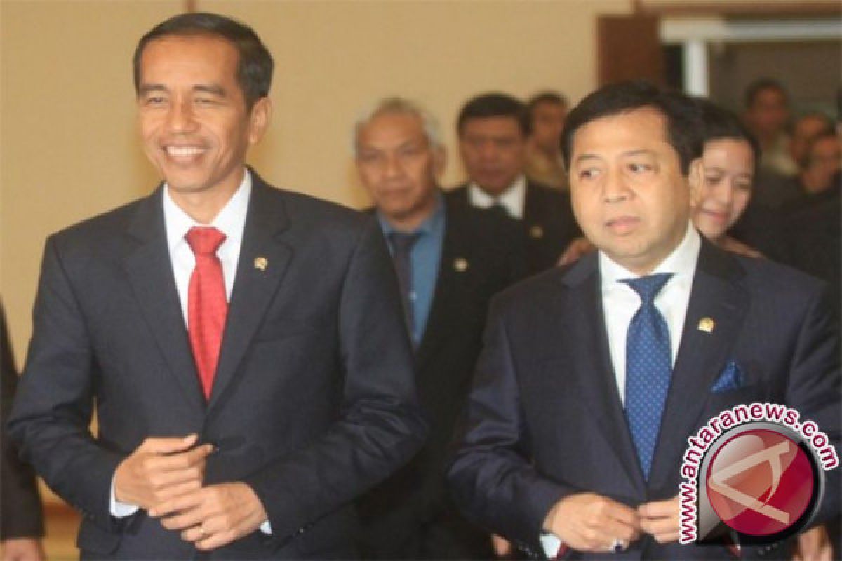 Presiden Jokowi tegaskan agar Novanto ikuti proses hukum