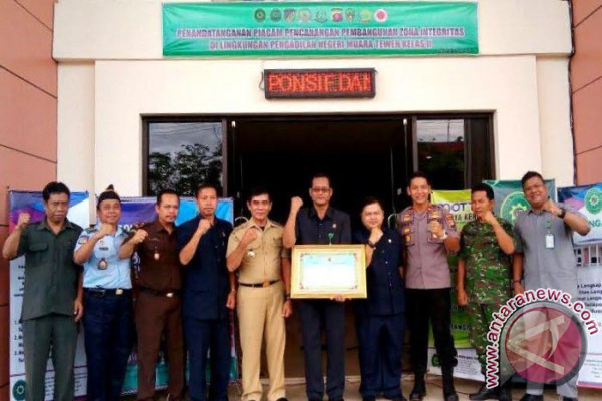 PN Muara Teweh Canangkan Zona Bebas Korupsi