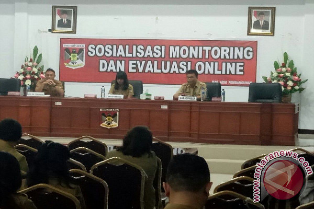 Pemkab Minahasa Gelar Sosialisasi Monitoring dan Evaluasi Online