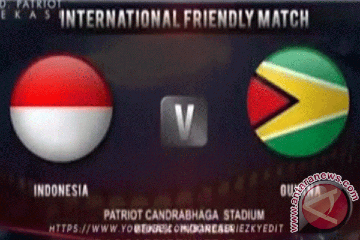 Indonesia kontra Guyana imbang 1-1 babak pertama