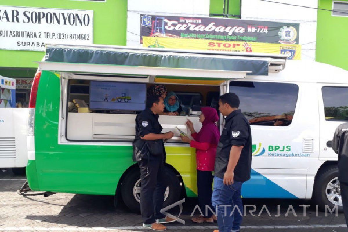 BPJS Ketenagakerjaan Rungkut Akuisisi Kepesertaan Pedagang Pasar