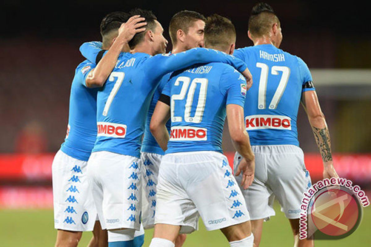 Napoli geser Inter Milan dari peringkat dua klasemen serie A