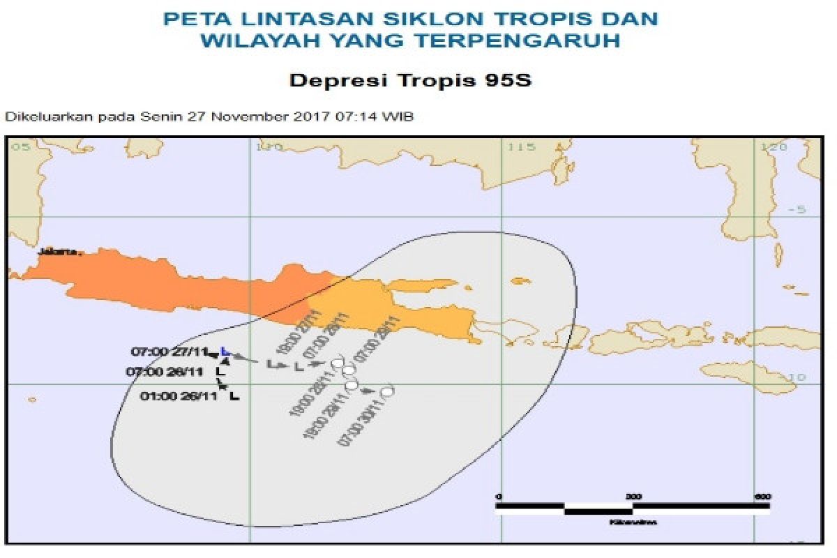 Dampak Bibit Siklon,  Cilacap Tingkatkan Kewaspadaan