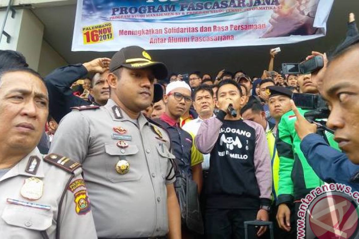 Mahasiswa Palembang penghina ojek daring minta maaf