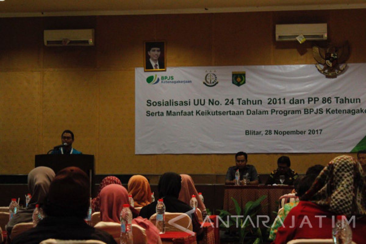 BPJS Ketenagakerjaan Blitar Sosialisasikan UU No.24 Tahun 2011 dan PP No.86 Tahun 2013 (Video)