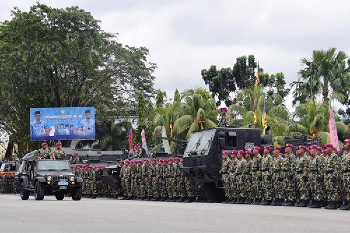 Batalyon Marinir Pertahanan Pangkalan Resmi Perkuat Lantamal Pontianak