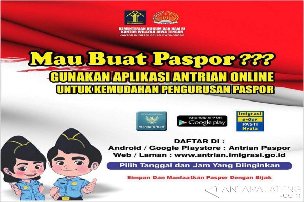 Imigrasi Wonosobo Terapkan Antrean Paspor Sistem Online