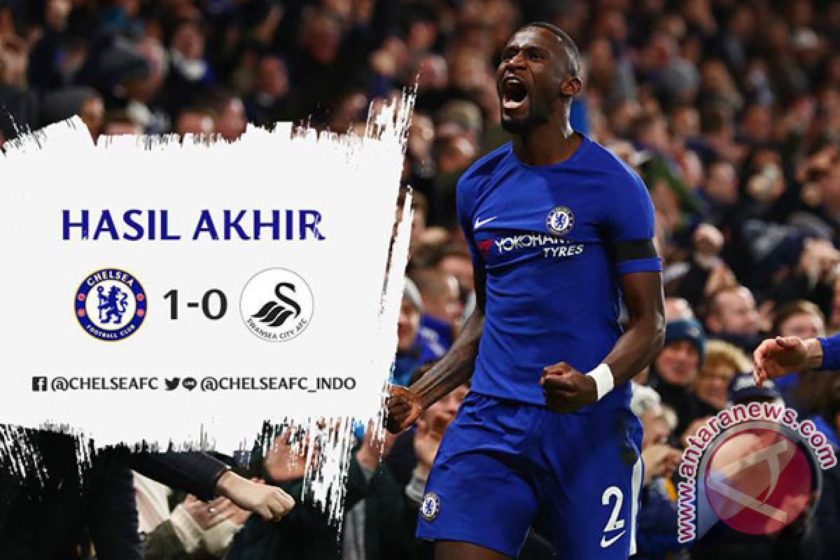 Rudiger Cetak Gol Kemenangan 1-0 Chelsea Atas Swansea