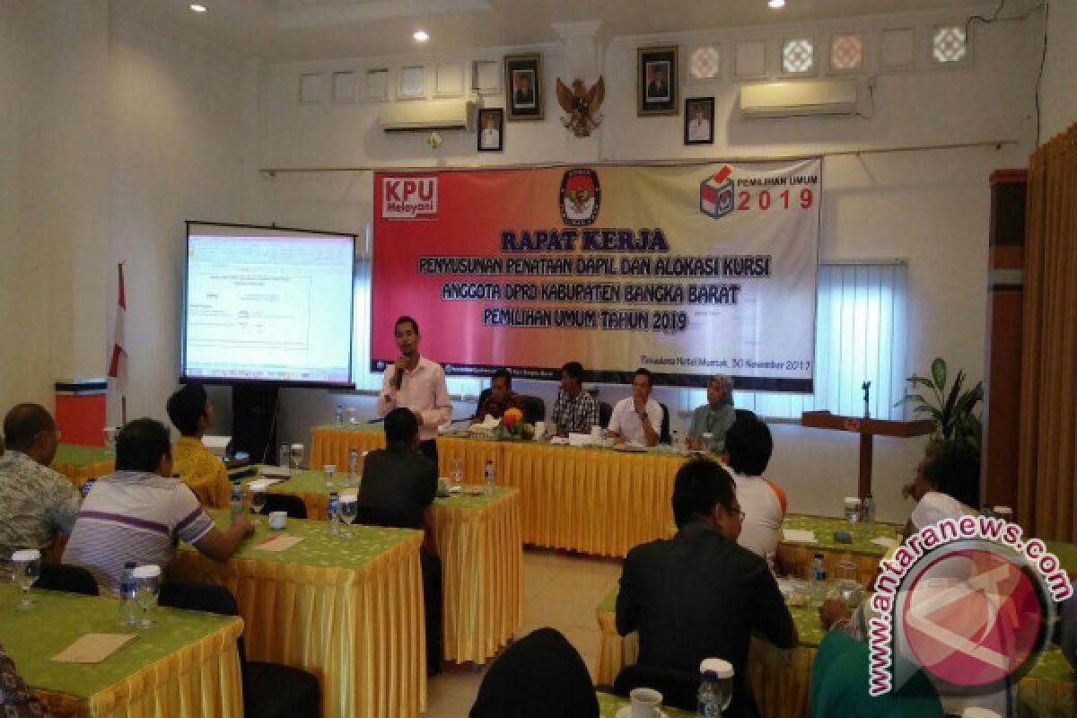 KPU Bangka Barat Menyosialisasikan Dapil Pemilu 2019