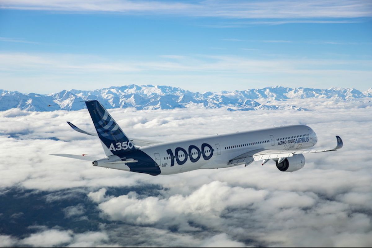 Airbus A350-1000 terima sertifikasi tipe EASA danFAA