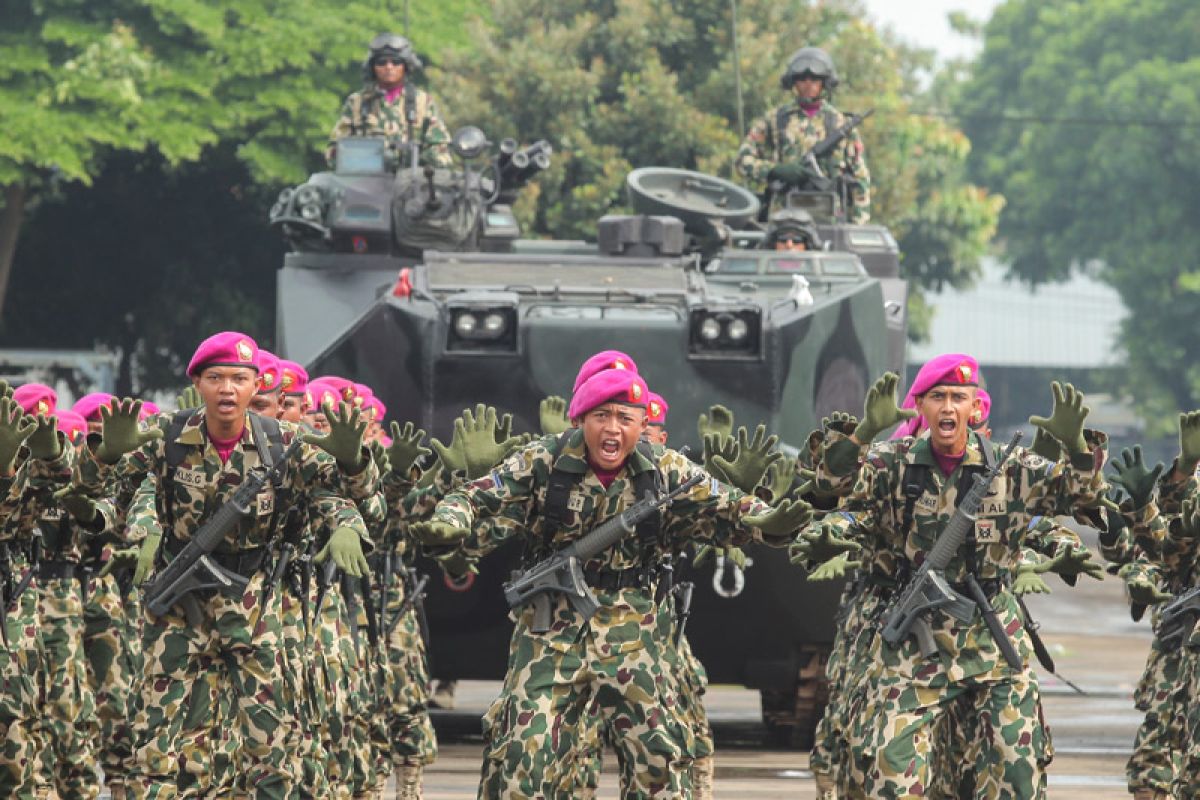 Panglima TNI bersilaturahmi dengan Marinir