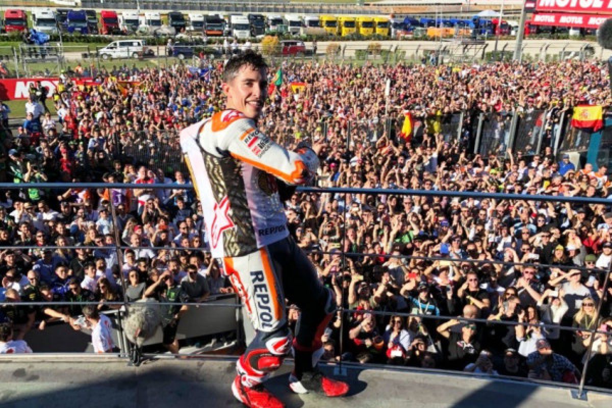 Penyebab Marquez nyaris kecelakan di GP Valencia