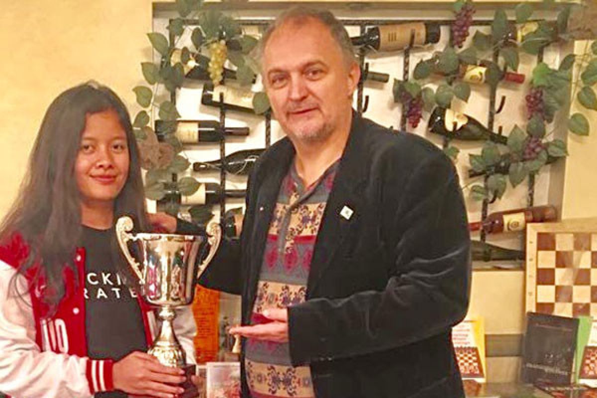 Dewi Ardhiani Anastasia Citra sabet gelar grandmaster wanita di Serbia