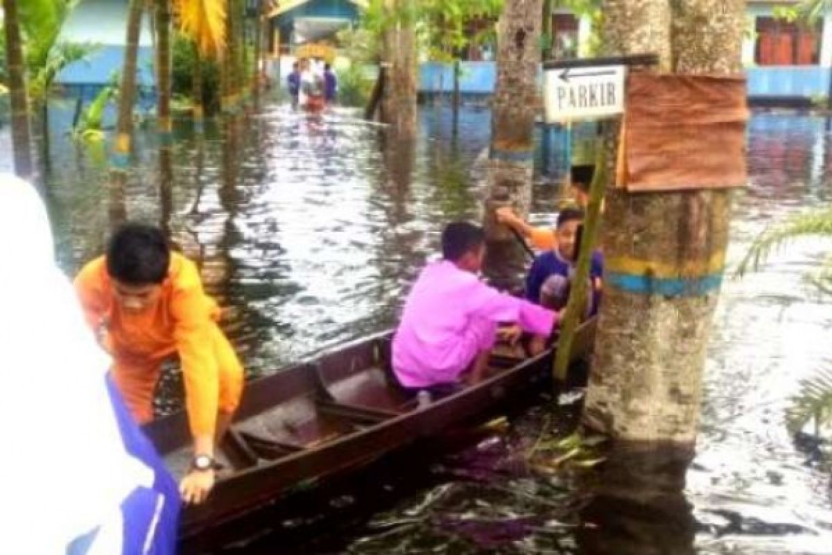 Sudah Lima Hari, Tiga Desa Di Inhil Terendam Banjir