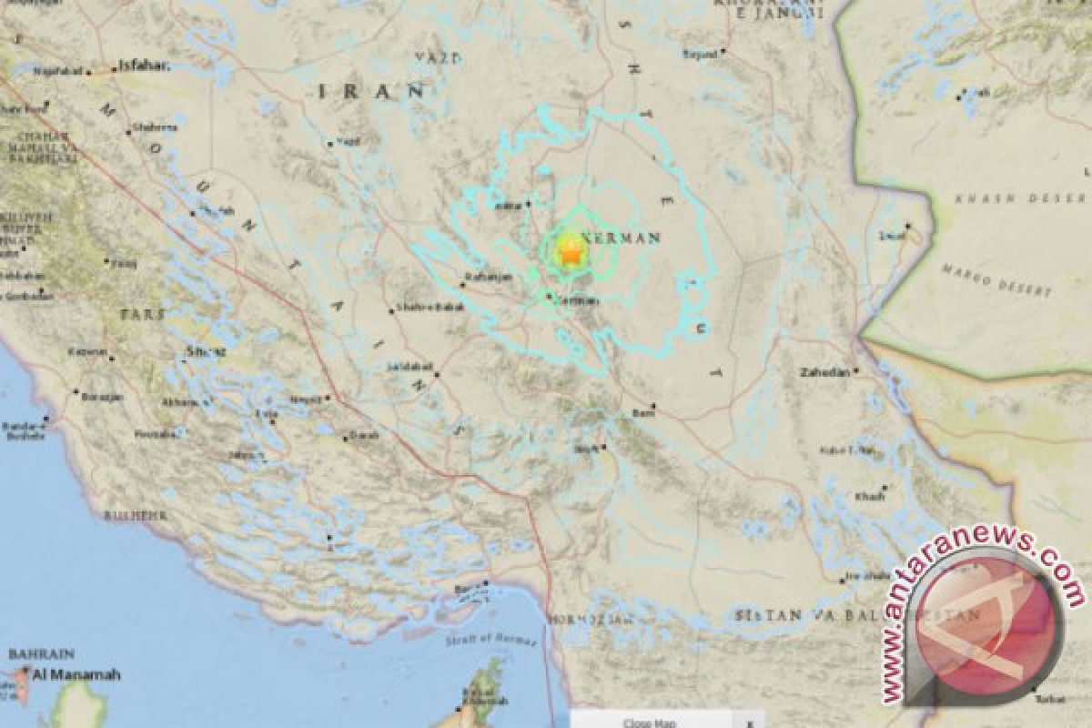 Iran diguncang tiga gempa beruntun