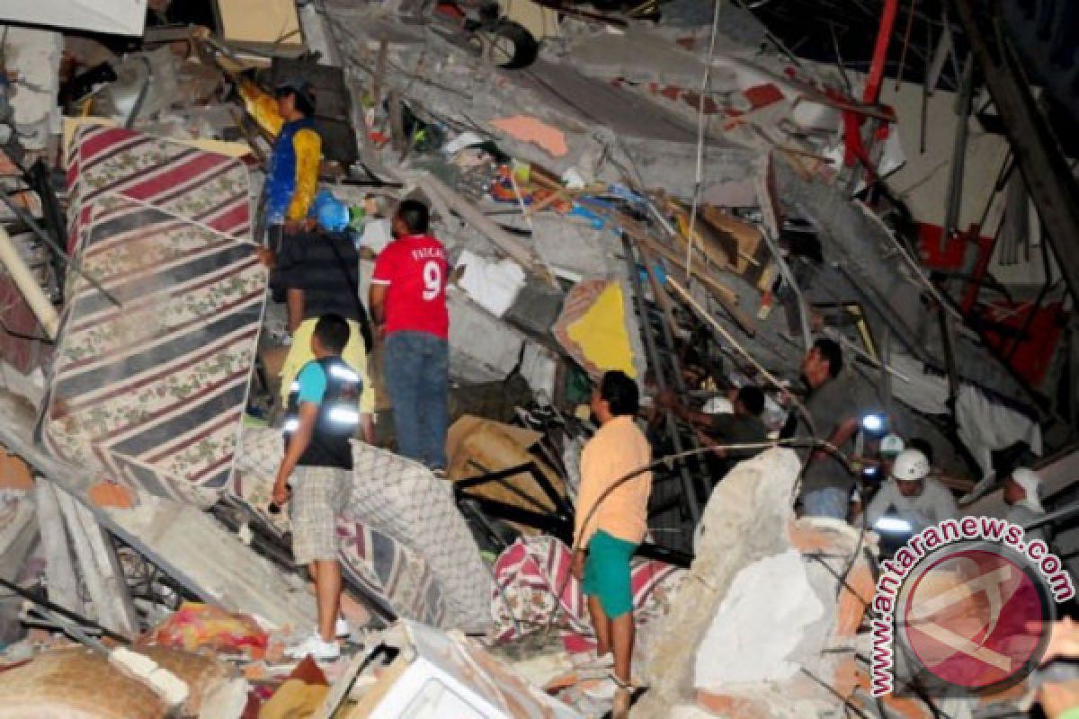 Gempa berkekuatan 6,0 akibatkan kerusakan ringan di Ekuador