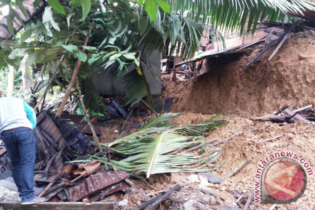 Two houses in Kotabaru hit by landslides