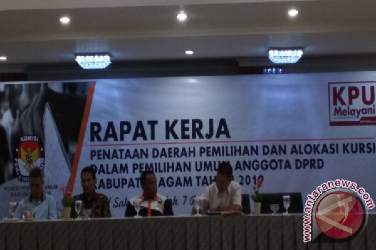 Pemilu 2019, Kursi DPRD Agam Tetap 45 