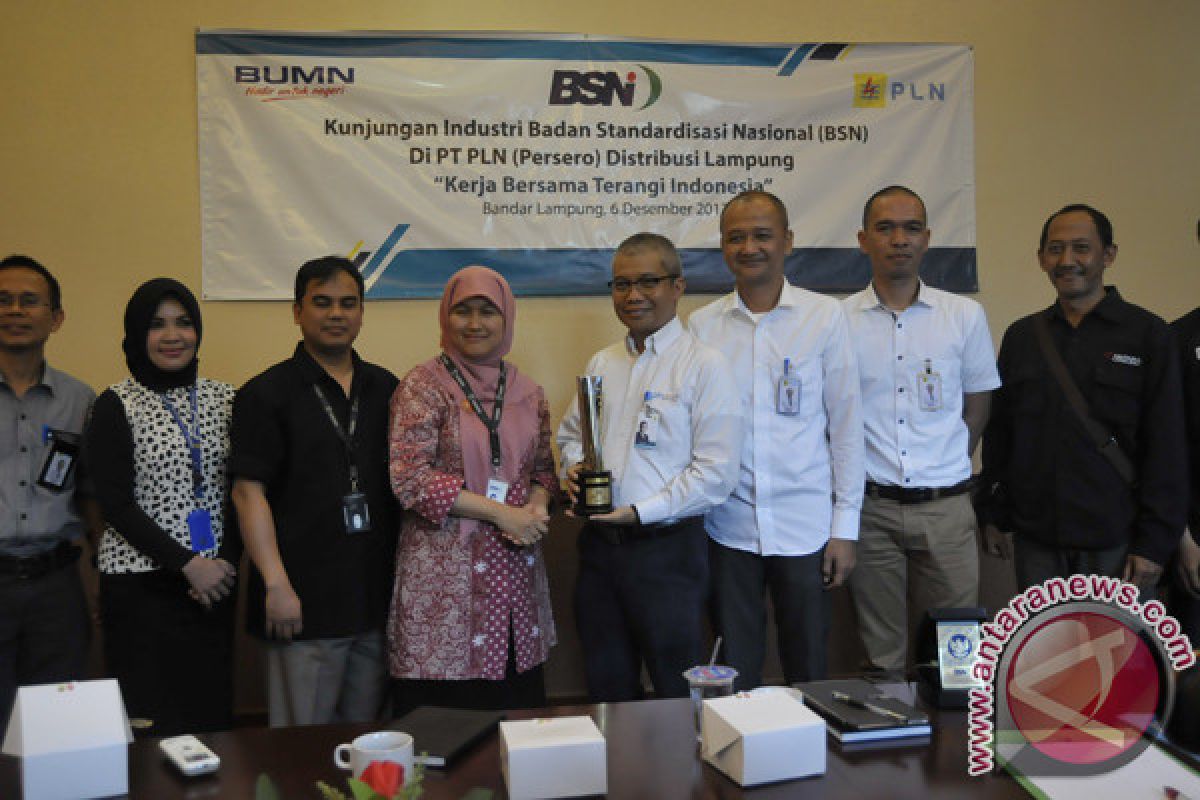 BSN Beri Penghargaan SNI Award ke PLN Lampung  